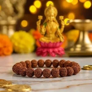 Abimantrit 7 Mukhi Rudraksha Bracelet