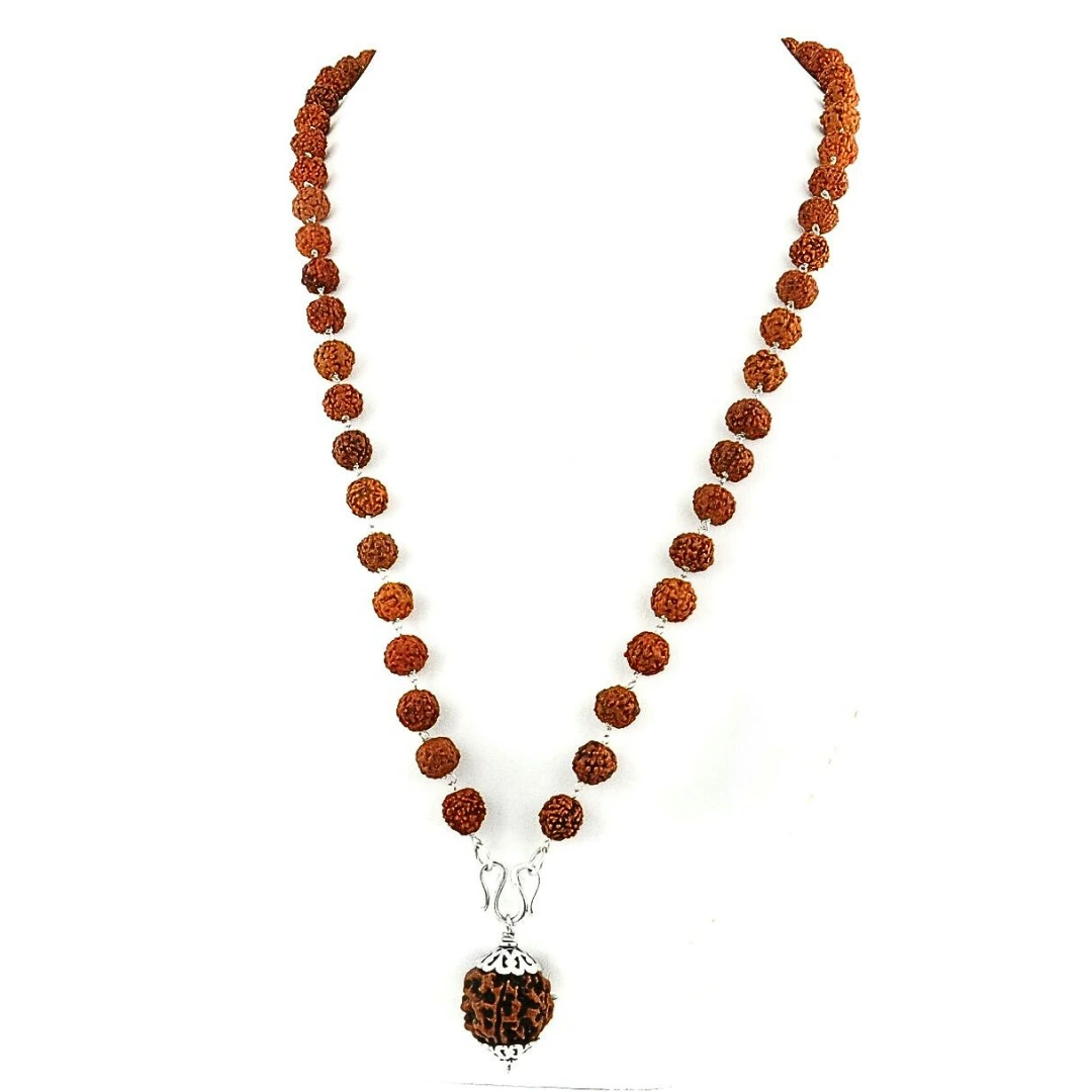 5 Mukhi Rudraksha Mala With 108 beads